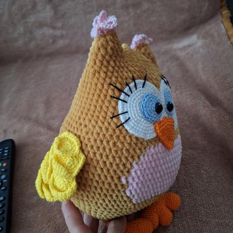 Hackovana sova s hrkalkou, 