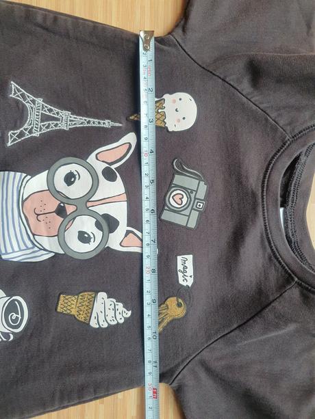 Teplakove saty - tunika s eiffelovkou, lindex,98