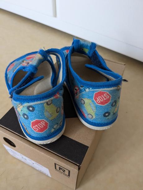 Rak papuče autá modré, rak,24