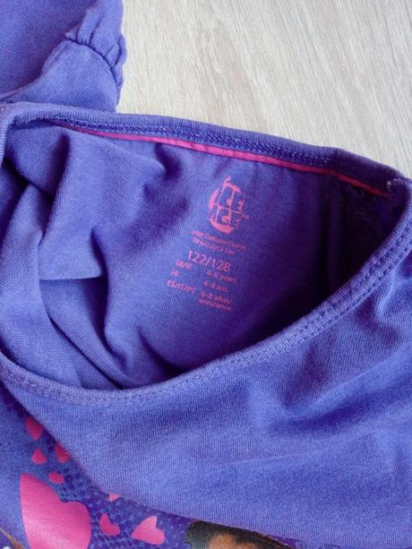 Doba ladová - fialove tricko 122/128, 122