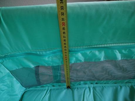 Postieľka prenosná zopa, mentol, šírka (cm): 65,dĺžka (cm): 130