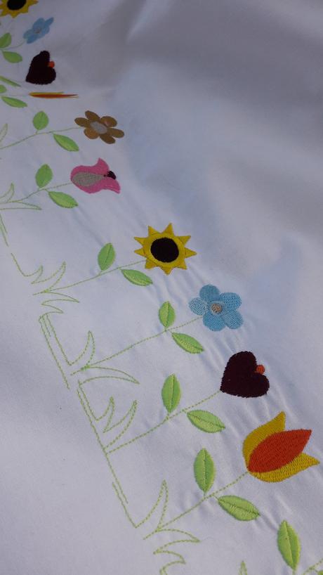 Vyšívané obliečky do postieľky, šírka (cm): 90,dĺžka (cm): 120