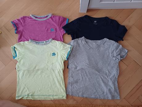 Tričko 4x, h&m,110