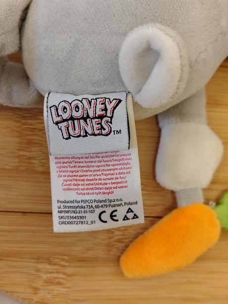 Zajačik bugs bunny hrkálka hryzadlo baby looney tu,