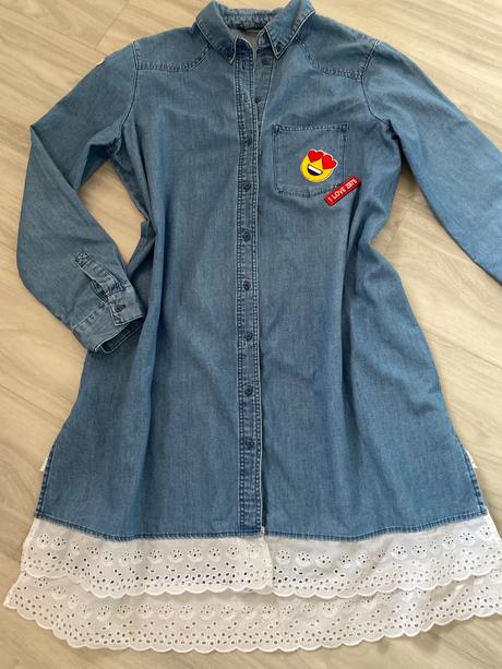 Zara rifľové šaty, zara,m