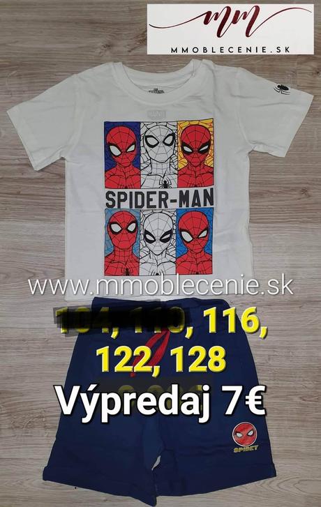 Súprava spiderman, disney,116 / 122 / 128