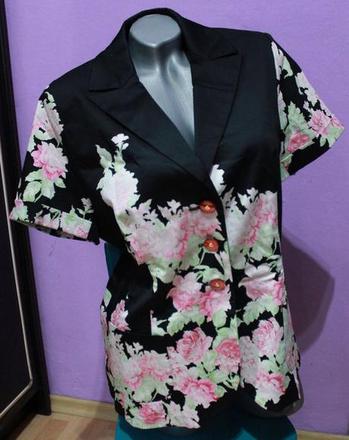 Kvetovane sako - bljzer, xl