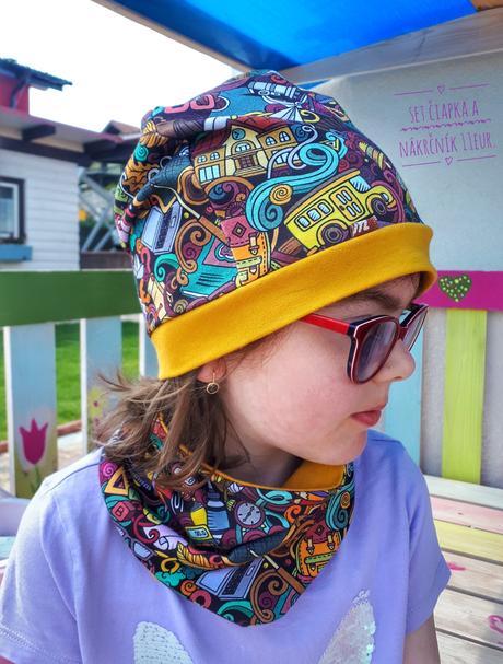 Set čiapka, šatka, 122 / 128 / 134