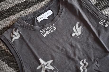 Letné tričko-tielko, zara,164