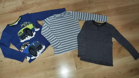Hrubšie tričká do školy 122-128, h&m,122