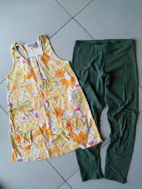 Kvietkovaná tunika a legíny, 146