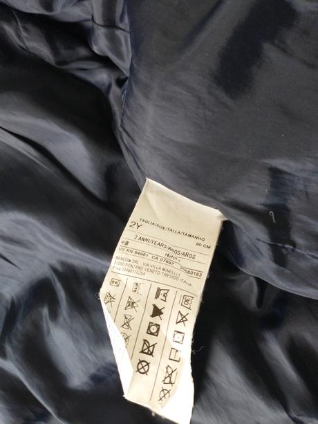 Paperova bunda benetton, velkost 2y, benetton,98