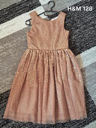 Šaty s flitrami h&m 128, h&m,128