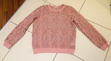 Krásna elegantna cipkovana mikina reserved, reserved,xl