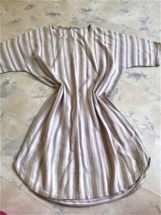 Ľanové voľné šaty l/xl/xxl, xl