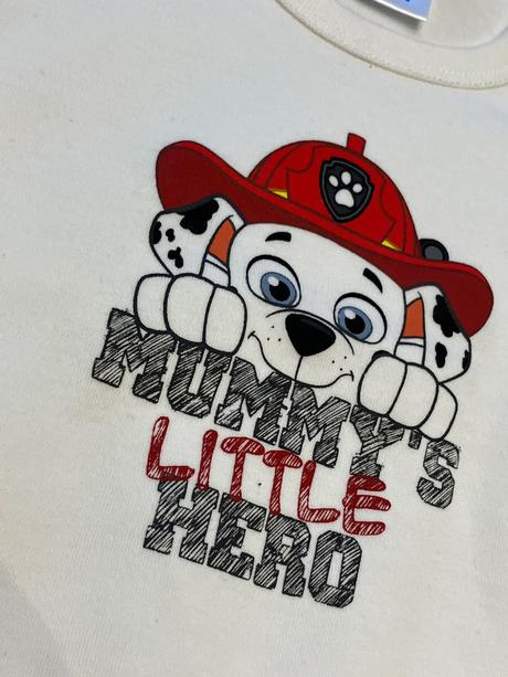 Chlapčenské body dlhý rukáv paw patrol (6-9 mes.), original marines,68