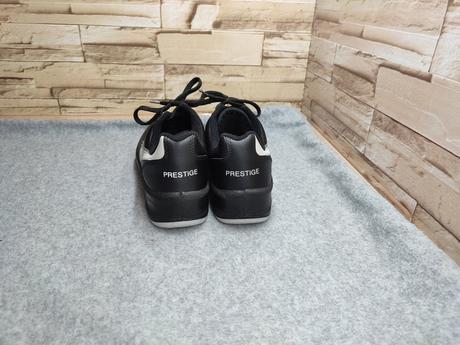Prestige 37 - čierne kožené tenisky, 37