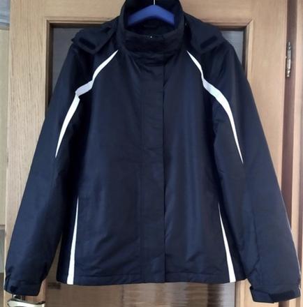 Dámska lyžiarska vetrovka s kapucňou, l