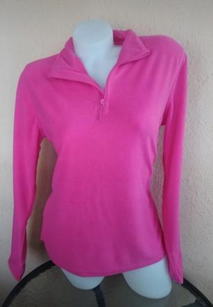 Mikina, ružová- cyklámenová, l, roly,l