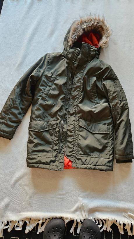 Khaki vetrovka, h&m,158