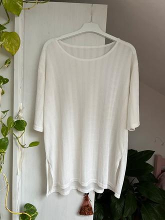 Biele tričko/ biele dámske tričko/ biela blúzka, 4xl