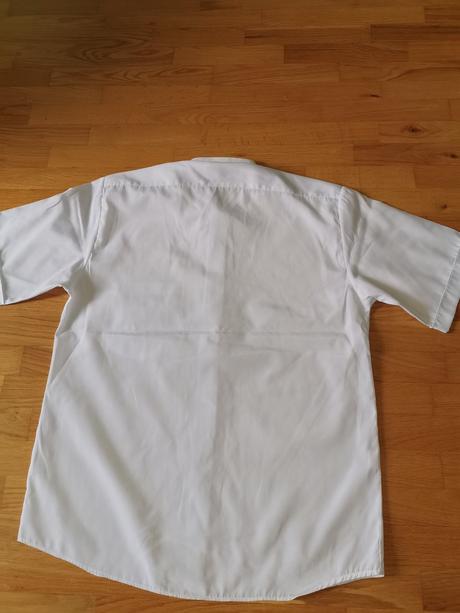 Biela pánska košeľa s krátkym rukávom, 39