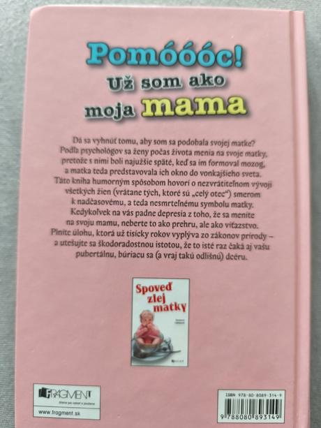 Kniha - už som ako moja mama, 