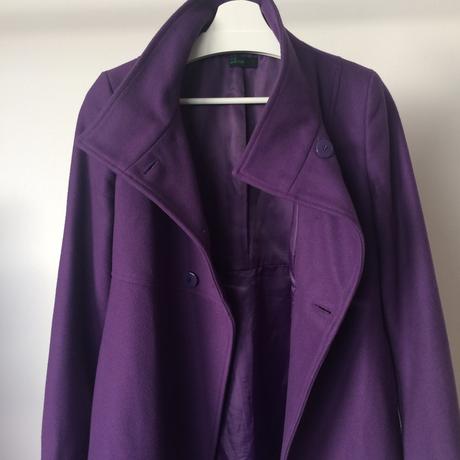 Kabát vlnený dámsky benetton č.42, uk10, veľ. s, benetton,s