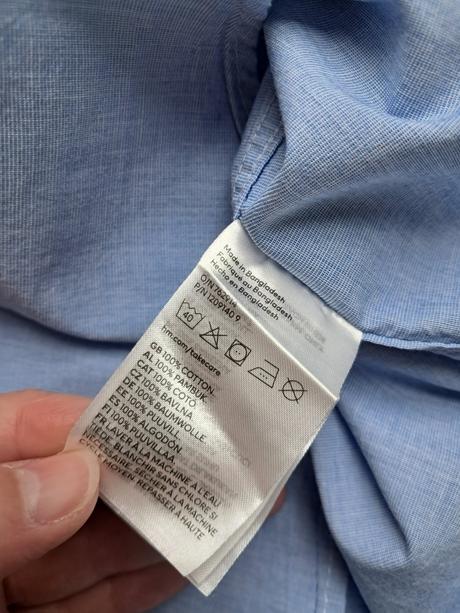 Bavlnená košeľa h&m veľkosť 7-8 rokov, h&m,128