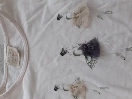 Biely dievcensky pulover s baletkami, zara,116