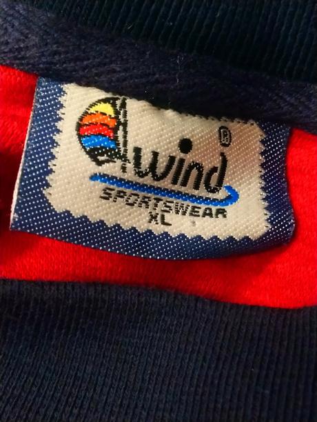 Pánska červeno modrá mikina, wind, xl, xl