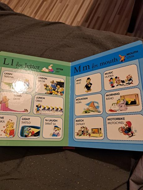 Detská knižka poď sa učiť angličtinu,