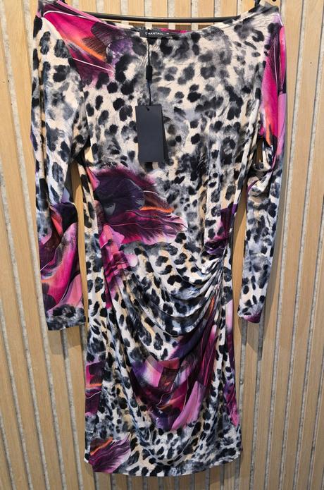 Krasne šaty leopardi vzor s kvetmi, chantall,38