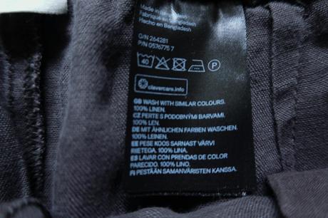 Ľanové nohavice h&m, h&m,m