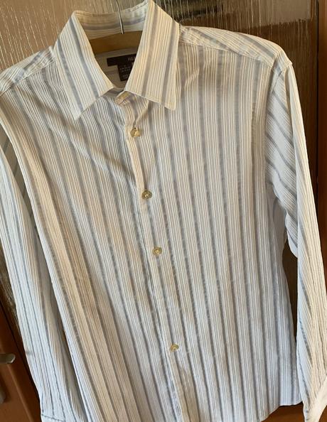 Kvalitná košeľa zn. h&m - jemný pásik v. m, h&m,m