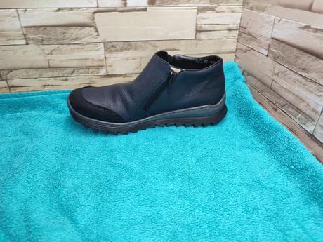 Rieker 38 - dámske zateplené modré topánky, rieker,38