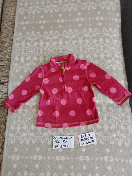 Dievčenská tenšia flisova mikina veľ.80, 80