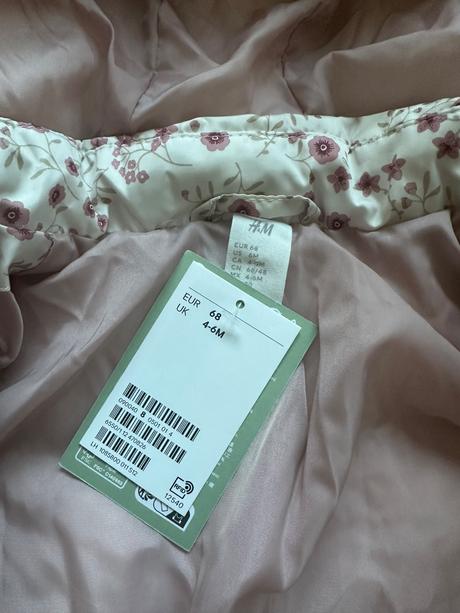 Vatovaná bunda s kapucňou, h&m,68