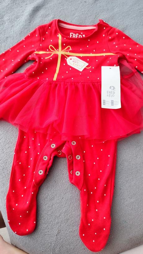 Vianočné body so sukničkou, f&f,62 / 68