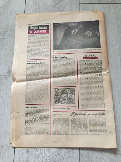 Stare noviny nedelna pravda 36, 6.9. 1974, 