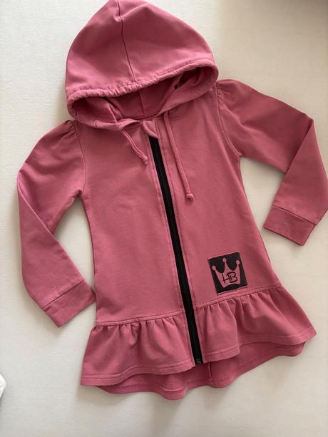 Predĺžená mikinka s volánom 110, 110