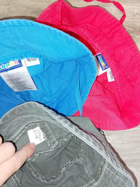 Klobúčiky rôzne + satka, f&f,80