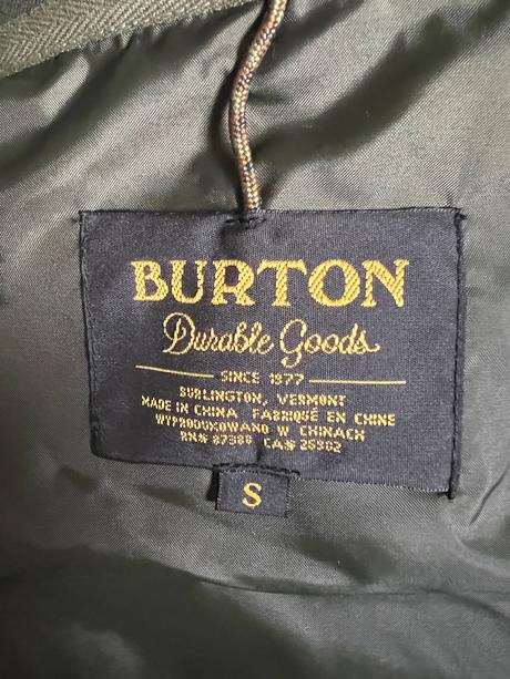Bunda burton, burton,s