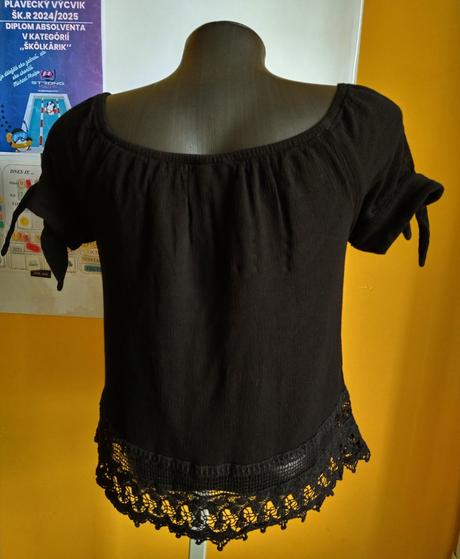 Čierny top, vero moda,s