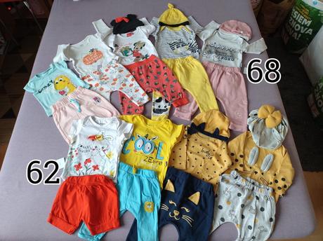 Predam detske/ dojcenske oblecenie, ciapky..., 68–80