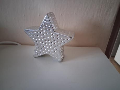 Porcelán hviezda dekorácia ozdoba, 
