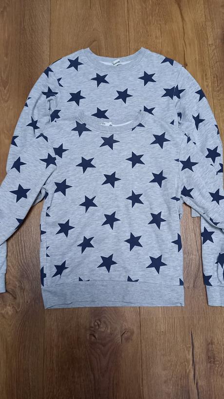 Mikiny hviezdickove 2ks, h&m,134