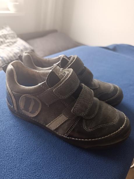D.d. step kožené topánky na suchý zips, 34, vd 21, d.d.step,34