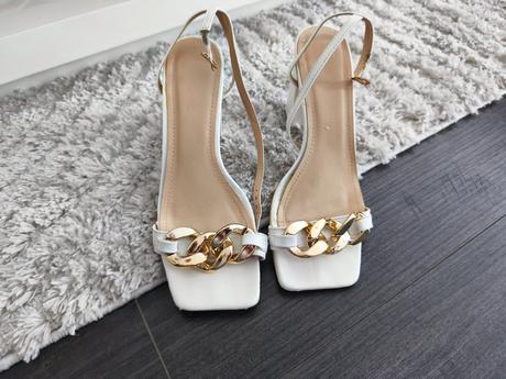 Biele sandálky 40, 40