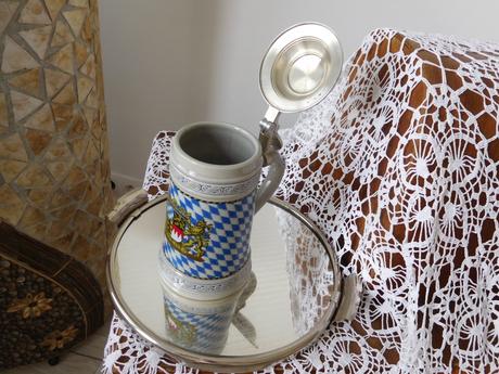 Korbel bayern s cínovým víkom, top top stav,, 